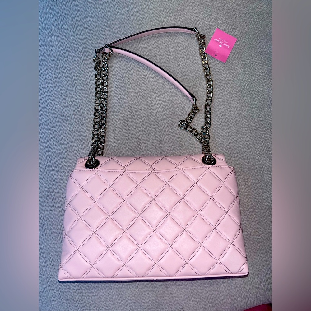 NWT Kate Spade Pink Convertible Shoulder Bag with Matching Wallet - Picture 3 of 7